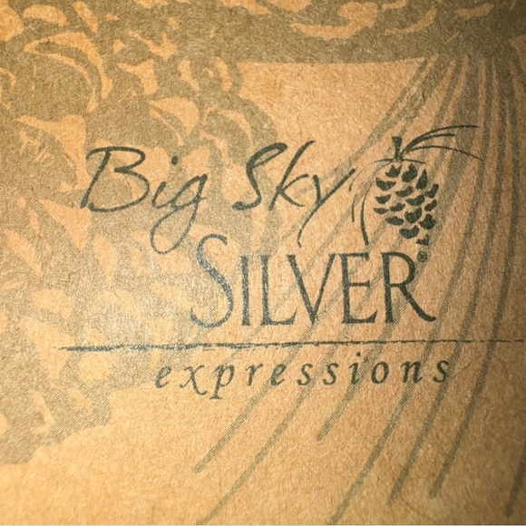 Big Sky Silver Turquoise & Wood Necklace 18”-21” - Picture 7 of 8